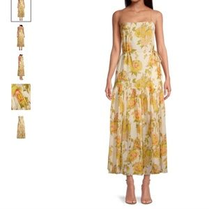 NEW Rebecca Taylor Wild Peony Tiered Midi Dress